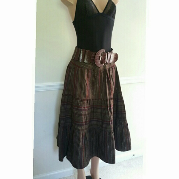 Vintage Dresses & Skirts - 💥New Item Alert💥 Brown Boho Skirt